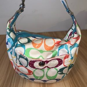COACH MultiColored Hobo Shoulder Bag